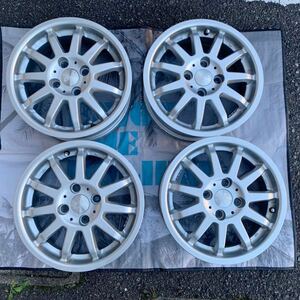 C-WORKS アルミホイール 14インチ×5J+35 4H100 ハブ57.1mm VW UP ワーゲン 4本セット