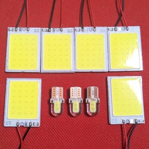 超爆光 GSR/ACR50系 エスティマ 後期 COB全面発光 ルームランプセット パネルタイプ T10 LED ホワイト トヨタ 室内灯 9個セット 送料無料