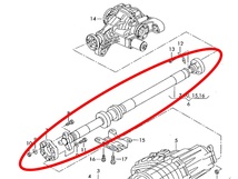 ■送料無料・土日発送可・常時在庫■　カイエン955/957系、トゥアレグ 7L系 純正優良OEM プロペラシャフト　カルダンシャフト■7L0521102_画像5