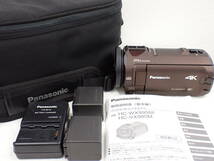 UH1197《極美品》動作OK Panasonic デジタル4Kビデオカメラ HC-WX995M 純正バッテリー2個＆チャージャー 付属_画像1