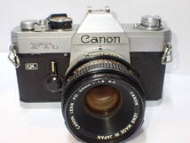 UH-S001《1円》シャッターOK Canon キヤノン FTb QL/FD 50mm f1.8 レンズキャップ付き _画像3