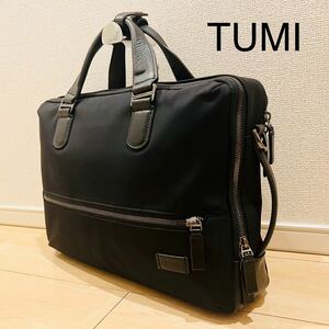 TUMI トゥミ ビジネスバッグ ブリーフケー 2way 66081DE 3way機能だがショルダーベルト欠品 リュック A4サイズ収納可 ブラック 黒