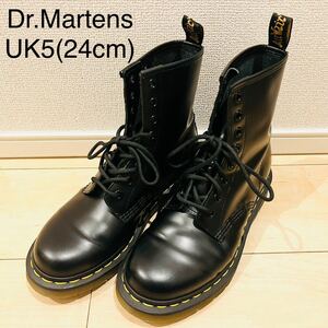 【美品】Dr.Martens ドクターマーチン 8ホールブーツ 11821 ブラック 黒 男女兼用 ユニセックス