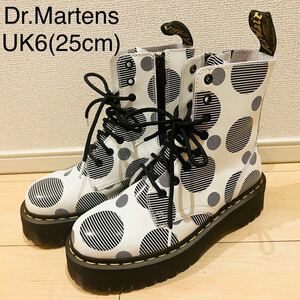 【美品】Dr.Martens ドクターマーチン 8ホールブーツ JADON ジェイドン ポルカドット 厚底 男女兼用 ユニセックス 限定完売品