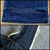 60s BIG E 濃紺 美品 刻印4 505 0217 オリジナル Levis 42talon W29〜W30 ヴィンテージ デニム リーバイス 501XX USA 66 大戦_画像7