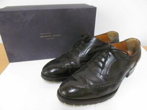 (55197)オリエンタルシューズ　oriental shoes　レザー　ドレスシューズ　紳士靴　ビジネスシューズ　ブラック　9.5　USED