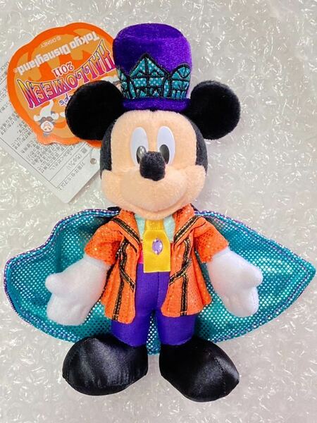 レア 新品 タグ付 ディズニー TDL ディズニーハロウィーンストリート ウェルカム トゥ スプーキーヴィル ぬいぐるみバッジ ぬいば ミッキー