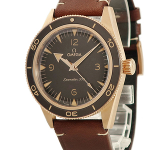 【3年保証】 オメガ シーマスター300 CO-AXIAL マスタークロノ 234.92.41.21.10.001 新品 ブロンズゴールド 茶 自動巻き メンズ 腕時計