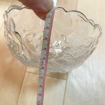 2客セット　ガラス　鉢　SOGA クリスタル　食器 未使用品　a53 バラ_画像6