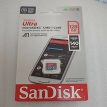 128GB 新品未開　匿名配送　SanDisk サンディスク マイクロSDカード microSDXC UHS-I_画像1