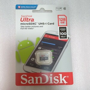 128GB SanDisk サンディスク Ultra microSDXC UHS-I Card 100MB/s 新品未開　送料無料 匿名配送 マイクロSDカード