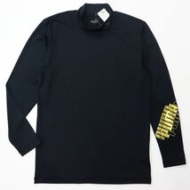 プーマ PUMA 新品 メンズ コンプレッション 長袖 ハイネックシャツ Lサイズ　黒　ゴルフGOLFインナー_画像2