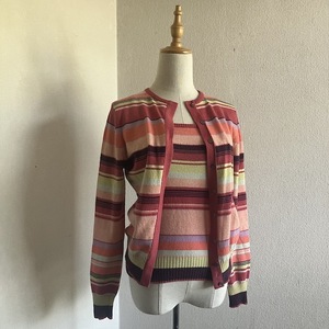 cashmere studio カシミア １００％ スコットランド製 カーディガン キャミ ships シップス