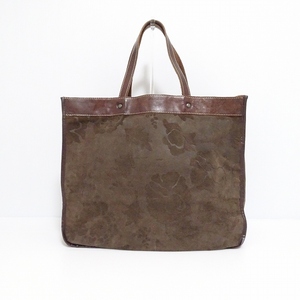 #wnb Jama Puesh JaminPuech Tote Bag Sage Tea Leather замша цветочный рисунок с варкой на плечо, дамы [711529]