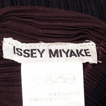 #spc イッセイミヤケ ISSEYMIYAKE タンクトップ M 茶色 黒 プリーツ レディース [790839]_画像5