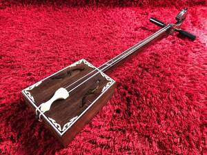 馬頭琴 モンゴル 民族楽器 弦楽器 茶色 モリンホール 楽器 機材 アートアンドビーツ 動作確認済み