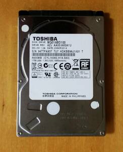 HDD 2.5インチ 1TB TOSHIBA MQ01ABD100