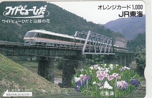 ＪＲ東海「ワイドビューひだ・花菖蒲」1穴使用済み