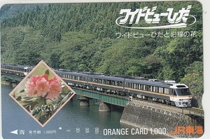 ＪＲ東海「ワイドビューひだと沿線の花」1穴使用済み