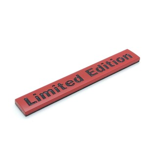 送料無料 LIMITED EDITION リミテッドエディション 3D エンブレム ステッカー 赤 レッド 黒文字 C79