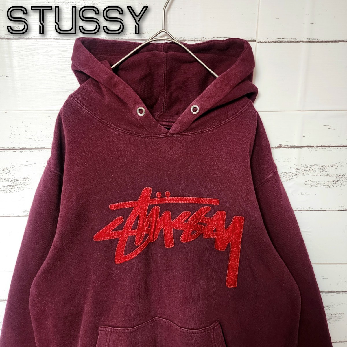 STUSSY 花柄刺繍 パーカー Lサイズ｜Yahoo!フリマ旧PayPayフリマ