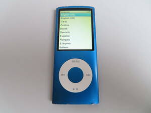 Apple iPod nano A1285 (第 4 世代) 16GB ブルー ジャンク