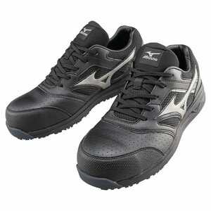 MIZUNO/ミズノ 安全靴 25.5cm EEE 黒×銀 オールマイティ LS Ⅱ 11L F1GA210009 ワークシューズ 作業靴