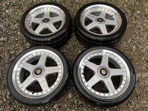 RAYS MAZDASPEED マツダスピード17×8J/7J PCD114.3 5穴アルミホイール タイヤ付4本セット