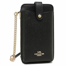 コーチ アウトレット ショルダーバッグ スマホショルダー ブラック レディース COACH C6884 スマホケース_画像1