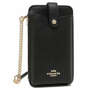 コーチ アウトレット ショルダーバッグ スマホショルダー ブラック レディース COACH C6884 スマホケース