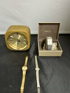 23110806 SEIKO まとめ売り腕時計 置時計 セイコー アンティーク 手巻き 自動巻 ジャンク