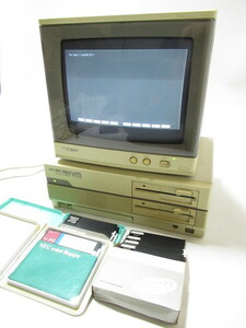 [no0 BY5618] NEC パーソナルコンピューター PC-9801VN + CRTモニター PC-KD854 PC98 レトロ デスクトップ PC