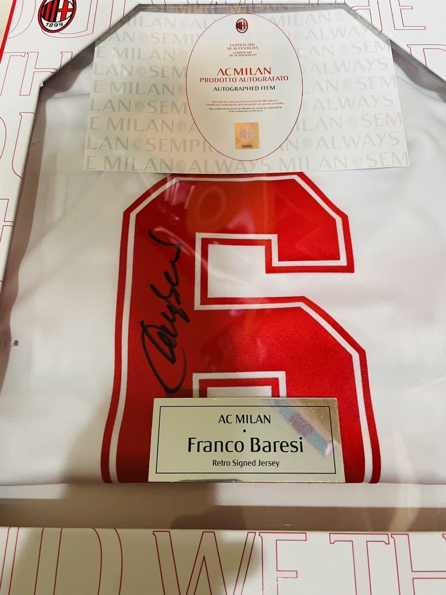 ACミラン フランコ バレージ 直筆サイン入り ユニフォーム