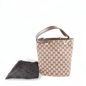 13606/ GUCCI ハンドバッグ 肩掛けカバン グッチ GG柄 ブラウン 0時002-1099 ブランド品 アクセサリーポーチ