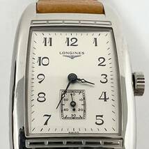 13783/ LONGINES L2.502.49 ロンジン 茶革ベルト 腕時計 ケース付き_画像3