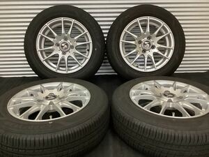 ■Strategy[14インチ 5.5J 4穴 PCD100 +42]■GOODYEAR EfficientGrip[165/70R14]2021/2022年製4本セット■パッソ ヴィッツ マーチ