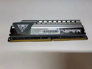 Patriot Memory Viper Elite Series DDR4 2666MHz PC4-21300 16GB デスクトップ用メモリ PVE432G266C6KGY　1枚