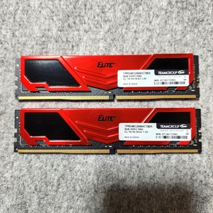 8GB×2点 デスクトップメモリ Elite DDR4 2666 TPRD48G2666HC19BK 60s23-4082