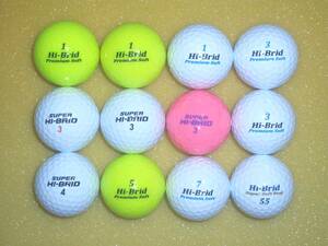 ●中古品●　Hi-Brid Premium Soft & Super Soft Feel & LADY & SOFT&DISTANCE & DISTANCE (12球)