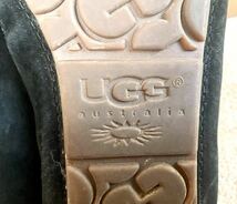 ★UGG アグ スリッポンAnsley アンスレー ブラック 黒 24 25 ドライビングモカシン スエード ウール ムートン アグモカシン★_画像8