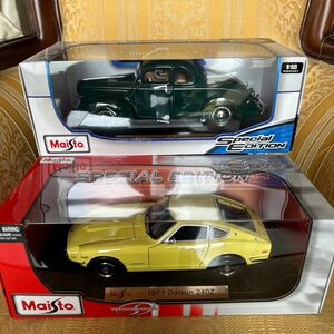 マイスト 1/18 フォードデラックス　ダットサン240Z 新品2台セット