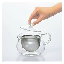 HARIO(ハリオ) 茶茶急須 丸 実用容量450ml 新品 透明 CHJMN-45T 電子レンジ対応 未使用品_画像8