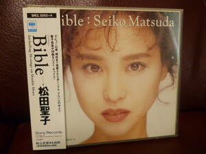 傷なし2枚組CD・ベスト盤/帯付き★松田聖子『Bible』●赤いスイートピー 青い珊瑚礁 SWEET MEMORIES 天使のウィンク 抱いて ★即決