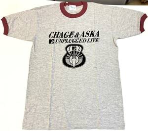 チャゲ＆飛鳥 Tシャツ CHAGE&ASKA MTV UNPLUGGED LIVE 1996年