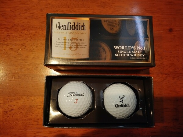 送料込み　グレンフィデック　ゴルフボール　2個×2セット　シングルモルト　スコッチ　ウイスキー　新品