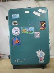 4522　ellesse　緑・紫　スーツケース　キャリケース　旅行用　ビジネストラベルバック