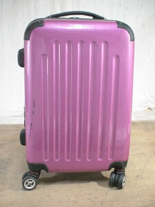 4483　紫　スーツケース　キャリケース　旅行用　ビジネストラベルバック