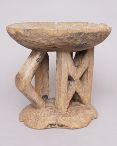  Africa Gin Bab e ton ga stool tree carving P small of the back . chair Africa n art ..