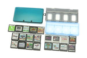 VMPD5-104-53 NINTENDO 任天堂 3DS MODEL CTR-S-JPN-C0 本体 ソフト ゼルダの伝説 ポケモン FF 等 21点セット 通電確認済み ジャンク