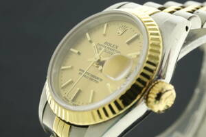 LVSP5-11-6 7T114-6 ROLEX ロレックス 腕時計 69173 オイスターパーペチュアル デイトジャスト 96番台 約51g レディース コンビ ジャンク